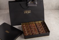 Assorted dark chocolate tin box-D2