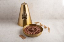 Ramadan gold tray with cover-R23-2