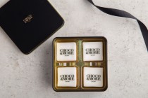 10 pieces black square tin box with customized name-GA23