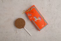 10 pieces-carousel chocolate lollipop orange
