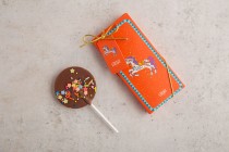 10 pieces-carousel chocolate lollipop orange-S
