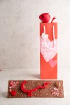 Love long chocolate bar with flower-3