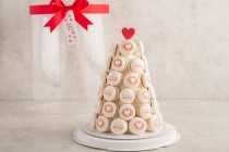 Love macaron Tower with customized name -L3